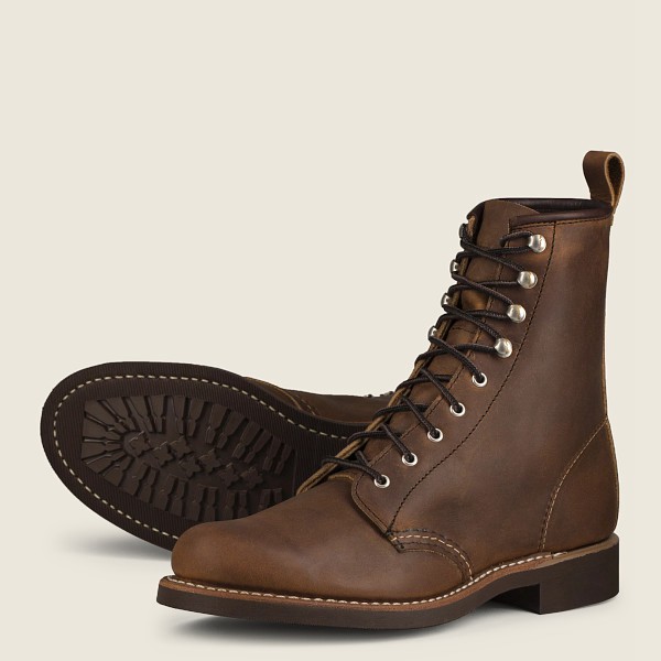 Bottes Red Wing Heritage - Silversmith - Short Rough & Tough Cuir - Marron - Femme 790BYHTWM